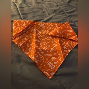 Orange dog bandana